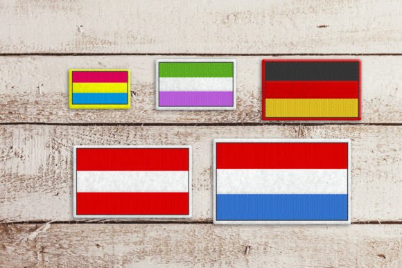 3 Color Horizontal Stripe Flag Feltie