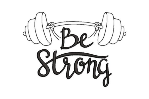Be Strong Motivation Quote Embroidery Review