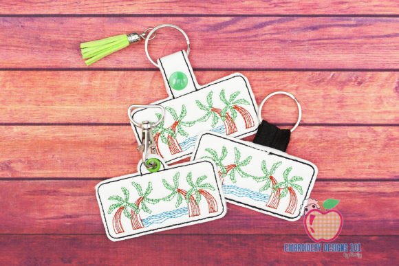 Beach Scene Keyfob Embroidery Review