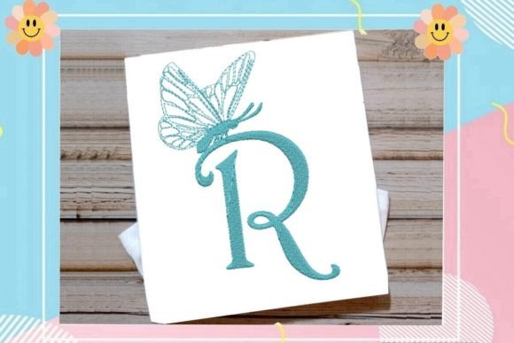 Beautiful Butterfly Letter R Review for Embroidery Projects