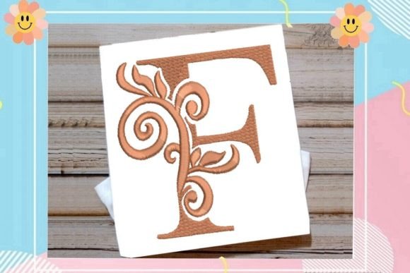 Beautiful Letter F Monogram Review for Craft Fair Products