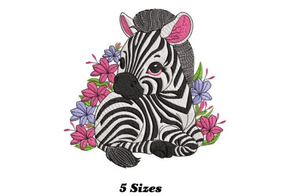 Floral Zebra Embroidery Review for Boutique Apparel