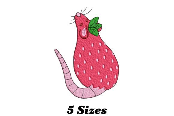 Funny Strawberry Rat Embroidery Review