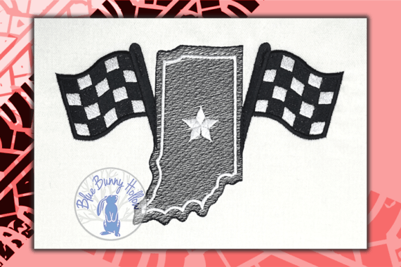 Indy Racing - Indiana Flags Embroidery Review