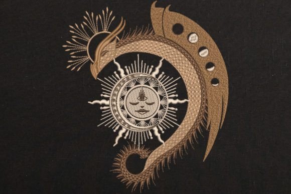 Magic Gold Dragon, Sun Moon Embroidery Review