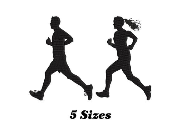 Man Woman Jogging Embroidery Review
