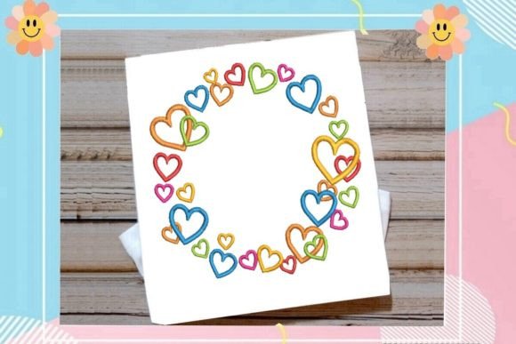 Multi-Color Multi-Heart Circle Embroidery Review