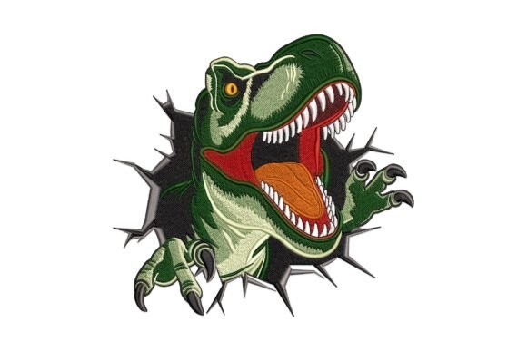 T-Rex Dinosaur: A Seasonal Embroidery Review